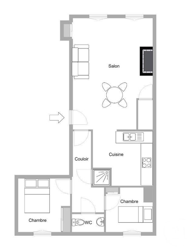 Appartement F3 à vendre - 3 pièces - 60.32 m2 - CANNES - 06 - PROVENCE-ALPES-COTE-D-AZUR - Century 21 Immobilier Service Appartement F3 à vendre - 3 pièces - 60.32 m2 - CANNES - 06 - PROVENCE-ALPES-COTE-D-AZUR - Century 21 Immobilier Service