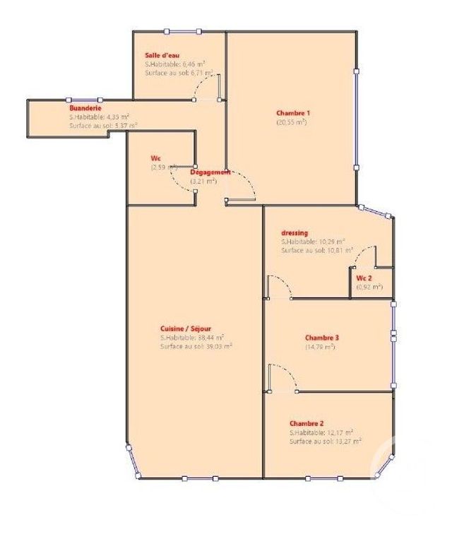Appartement F4 à vendre - 4 pièces - 113.77 m2 - CANNES - 06 - PROVENCE-ALPES-COTE-D-AZUR - Century 21 Immobilier Service