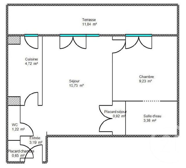 Appartement F2 à vendre - 2 pièces - 39.06 m2 - CANNES - 06 - PROVENCE-ALPES-COTE-D-AZUR - Century 21 Immobilier Service